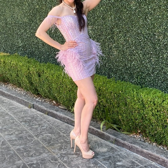 $780 Portia and Scarlett Elegant Pink Women's Dress size 8 - Picture 4 of 7